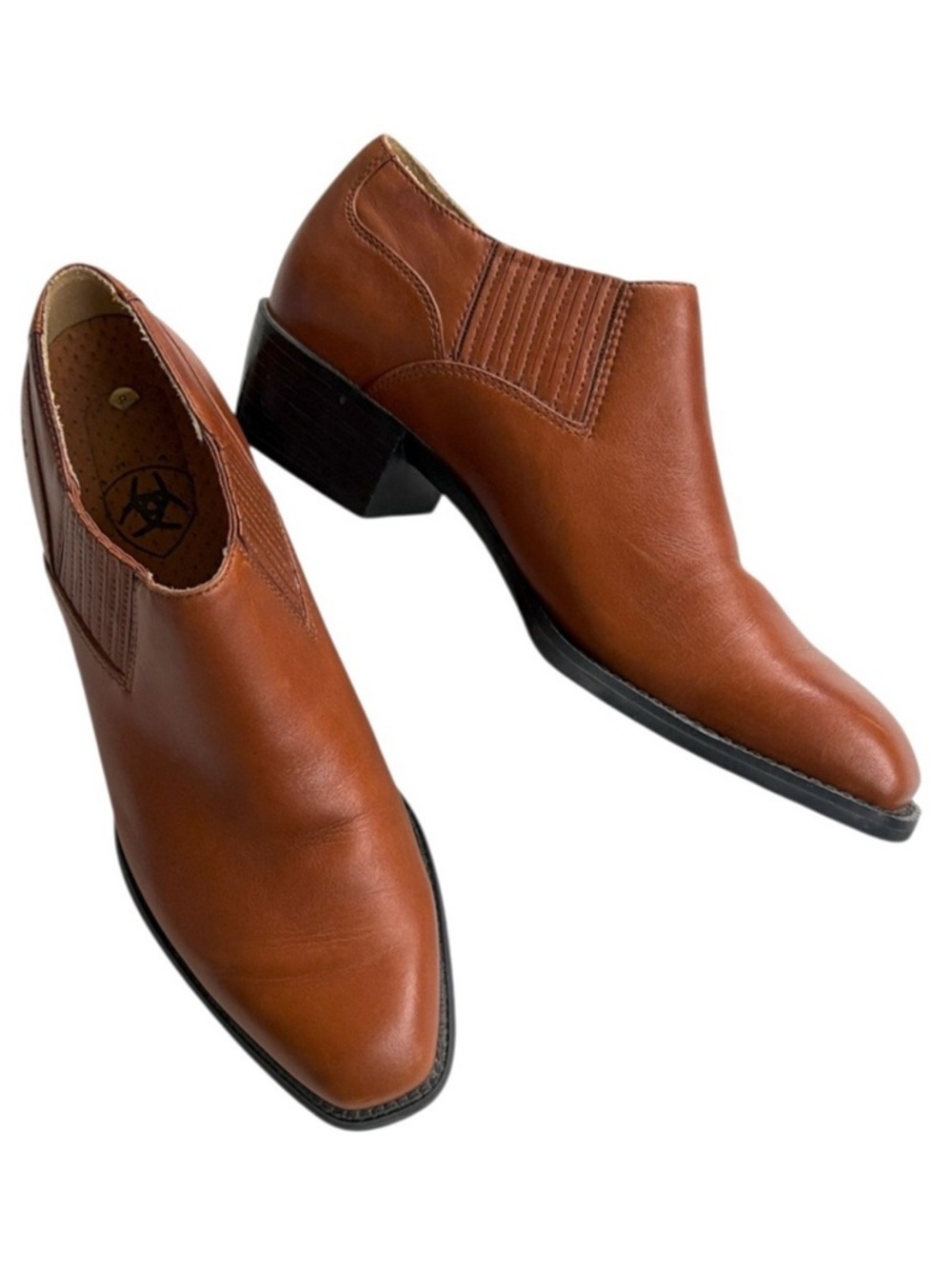 EUC Ariat Leather Sonora Booties Brown Size 9